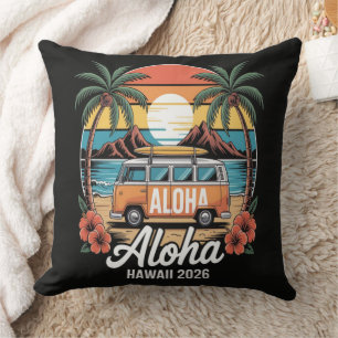 Aloha Hawaii 2026 Throw Pillow