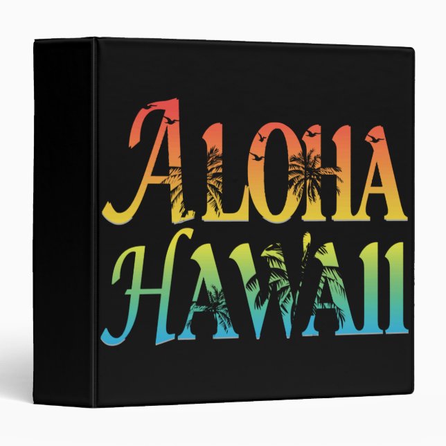 Aloha Hawaii 3 Ring Binder (Front/Spine)