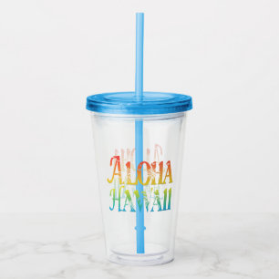 Aloha Hawaii Acrylic Tumbler