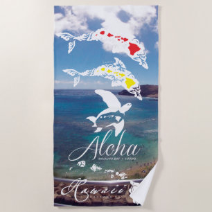 Aloha Hawaii Beach Towel