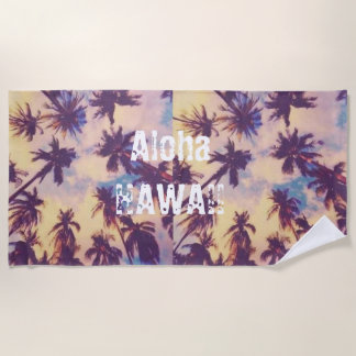 Aloha Hawaii  Beach Towel