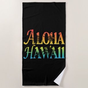 Aloha Hawaii Beach Towel