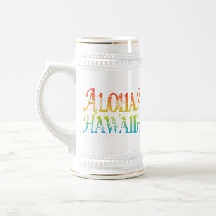 Aloha Hawaii Beer Stein