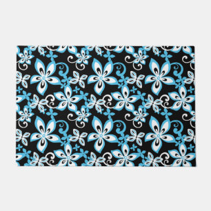 ALOHA HAWAII (BLACK/BLUE) DOORMAT