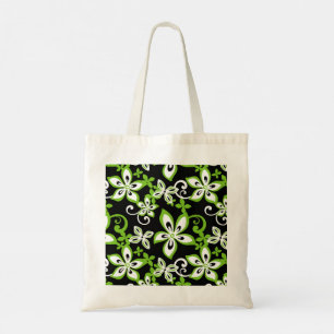 ALOHA HAWAII (BLACK/LIME) TOTE BAG