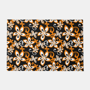 ALOHA HAWAII (BLACK/ORANGE) DOORMAT