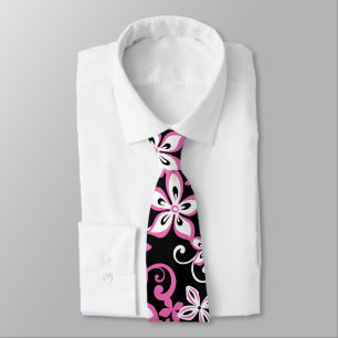 ALOHA HAWAII (BLACK/PINK) TIE