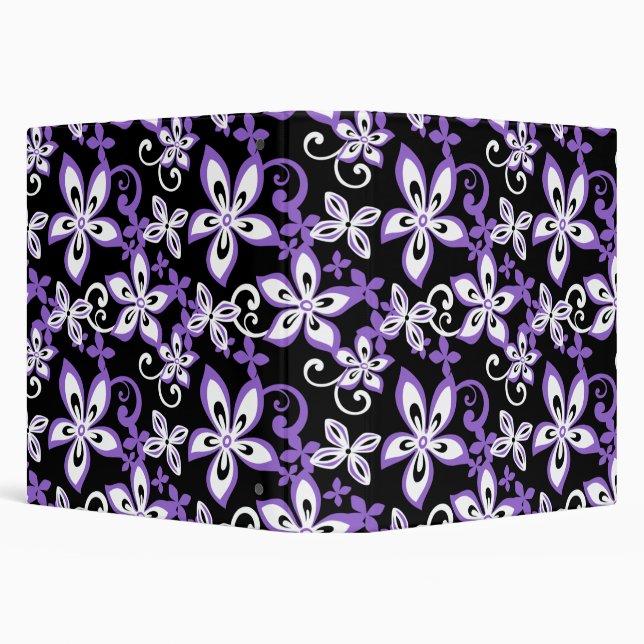 ALOHA HAWAII (BLACK/PURPLE) BINDER (Background)