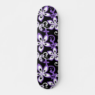 ALOHA HAWAII (BLACK/PURPLE) SKATEBOARD