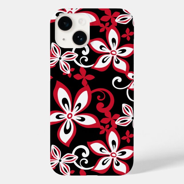 ALOHA HAWAII (BLACK/RED) Case-Mate iPhone CASE (Back)