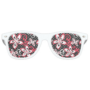 ALOHA HAWAII (BLACK/RED) RETRO SUNGLASSES