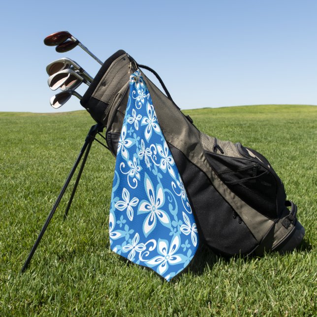 ALOHA HAWAII (BLUES) Golf Towel (Green)