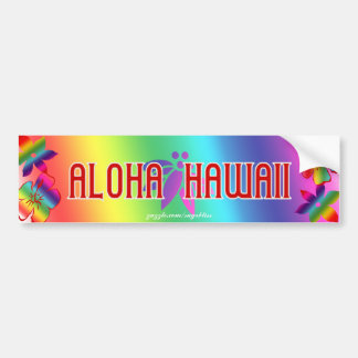 Aloha Hawaii Bumper Sticker