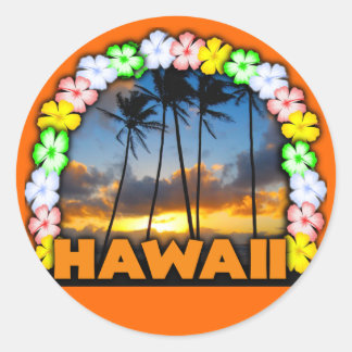 Aloha Hawaii Classic Round Sticker