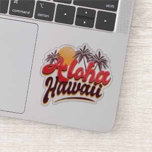 Aloha Hawaii Custom-Cut Vinyl Stickers