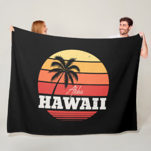 Aloha Hawaii  Fleece Blanket