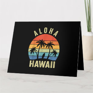 Aloha Hawaii Hawaiian Island Shirt Palm Beach Surf Card