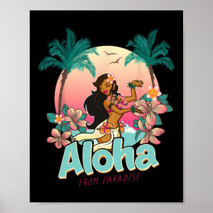 Aloha Hawaii Hawaiian Paradise Island Beach Vacati Poster