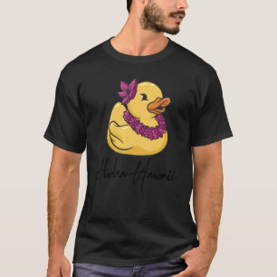 Aloha Hawaii Hawaiian Tropical Vacation Rubber Du T-Shirt