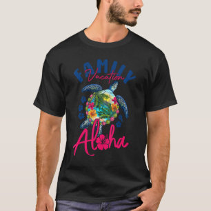 Aloha Hawaii Hawaiian Vacation Sea Turtle Matching T-Shirt