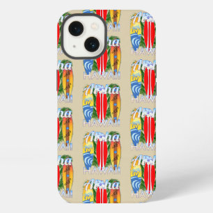 Aloha Hawaii Island Surfing iPhone 13 Case