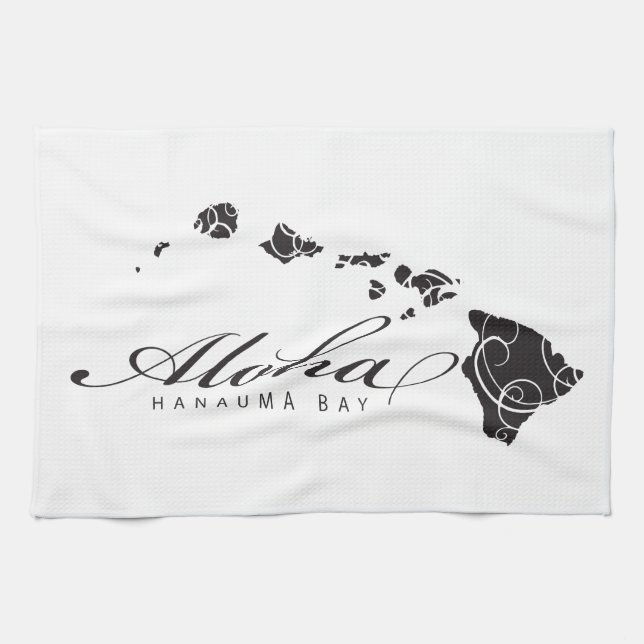 Aloha Hawaii Islands Kitchen Towel (Horizontal)