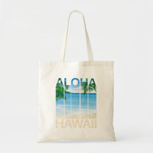 Aloha Hawaii Islands Tropical Beach Tote Bag