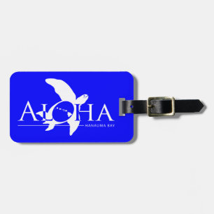 Aloha Hawaii Islands Turtle Luggage Tag