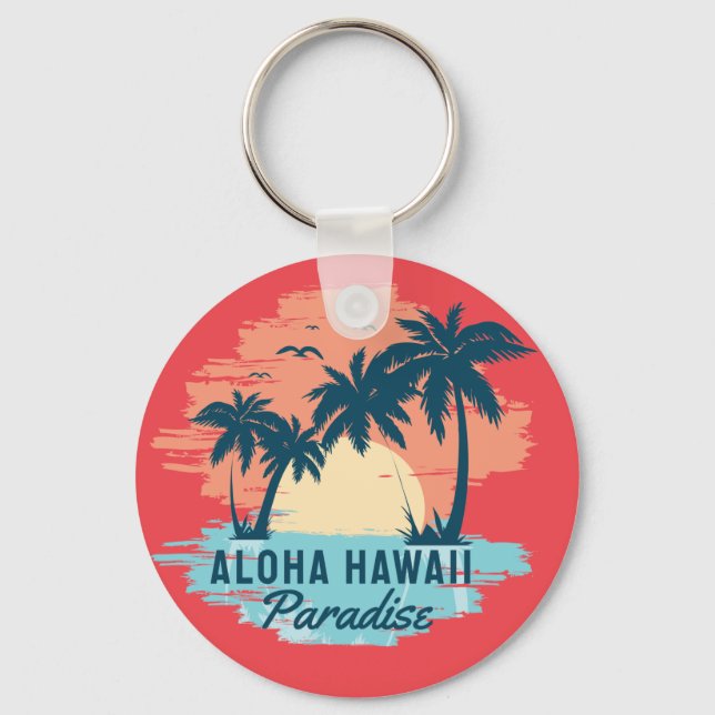 aloha hawaii   keychain (Front)