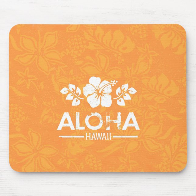 Aloha Hawaii Mouse Pad (Front)