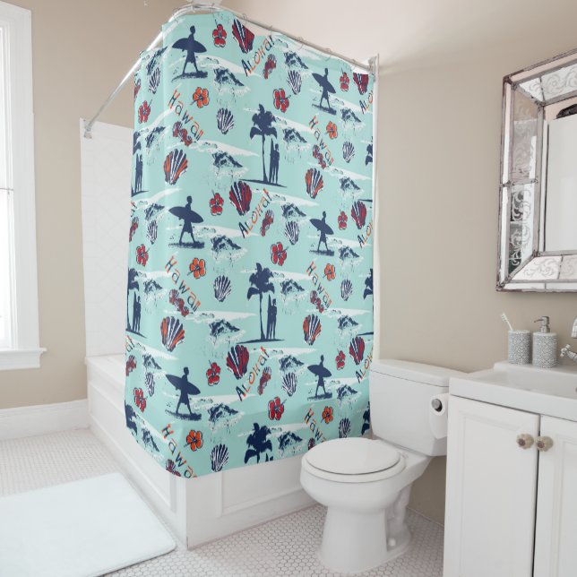 Aloha Hawaii Palm Trees Surf Hawaii Pattern (In Situ)