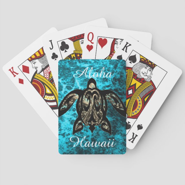 Aloha Hawaii  Playing Cards (Back)