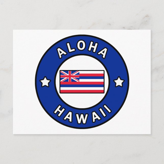 Aloha Hawaii Postcard (Front)