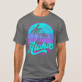 Aloha Hawaii Retro Vintage Sunset  T-Shirt