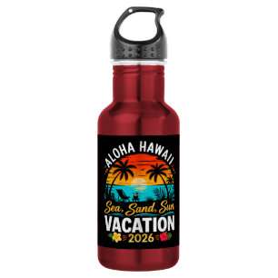 Aloha Hawaii Sea Sand Sun 2026 532 Ml Water Bottle