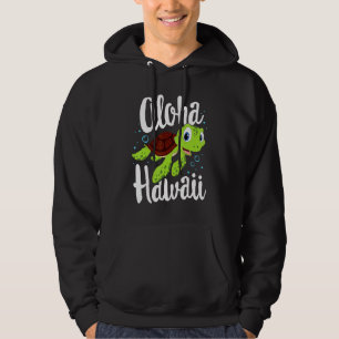 Aloha Hawaii Sea Turtle Hawaiian Vacation Beach Ki Hoodie