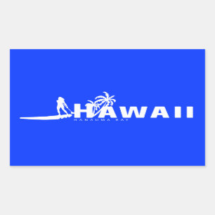 Aloha Hawaii Stand Up Paddling Sticker