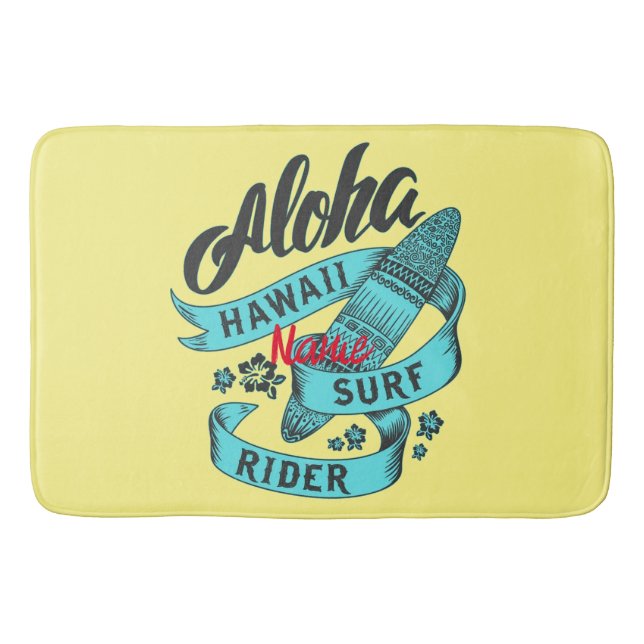 Aloha Hawaii Surf Rider Thunder_Cove Bath Mat (Front)