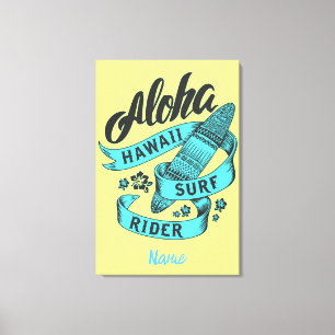 Aloha Hawaii Surf Rider Thunder_Cove  Canvas Print