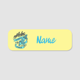 Aloha Hawaii Surf Rider Thunder_Cove  Name Tag