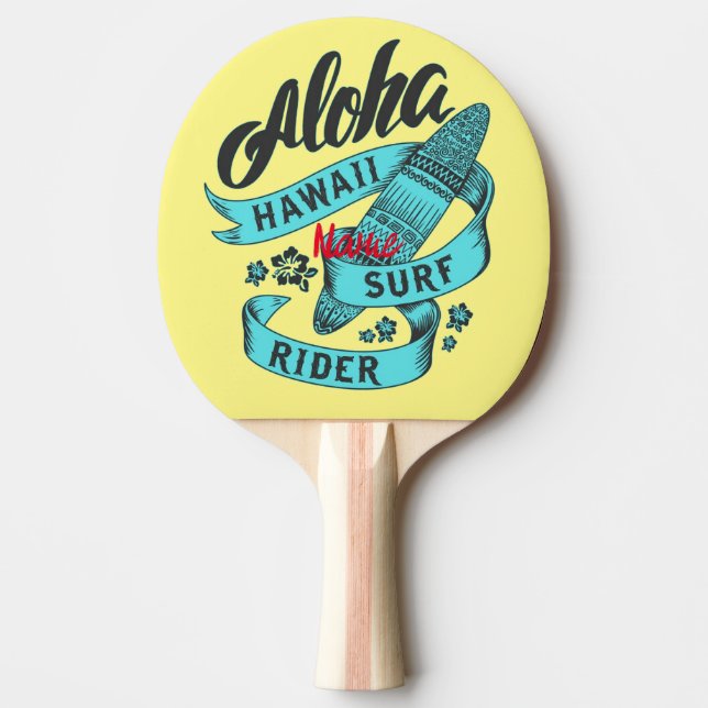 Aloha Hawaii Surf Rider Thunder_Cove  Ping Pong Paddle (Front)