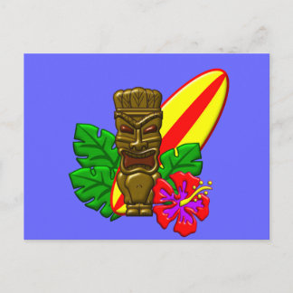 Aloha Hawaii Surfer Postcard