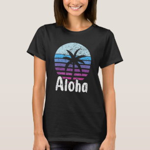 Aloha Hawaii Surfing Retro Sunset 16 T-Shirt