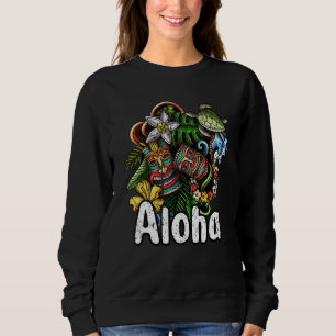 Aloha Hawaii Surfing Retro Sunset 23 Sweatshirt