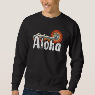 Aloha Hawaii Surfing Retro Sunset 38 Sweatshirt