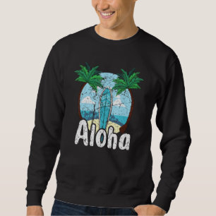 Aloha Hawaii Surfing Retro Sunset 54 Sweatshirt