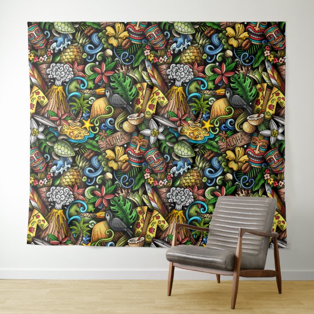 Aloha Hawaii  Tapestry (In Situ (Horizontal))
