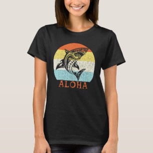 Aloha Hawaii Tribal Shark Vintage Hawaiian Island  T-Shirt