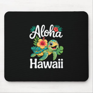 Aloha Hawaii Turtle Hawaiian Island Kids Men Women Mouse Pad