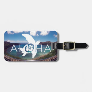 Aloha Hawaii Turtle Luggage Tag